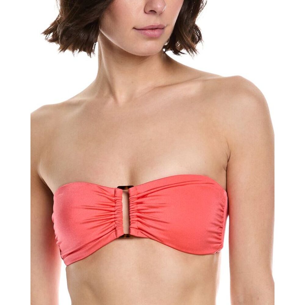 Monte And Lou Womens  Bilgola Bandeau Bikini Top, Blue